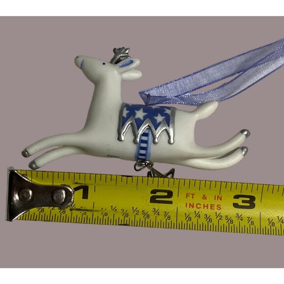 Hallmark 2001 Graceful Porcelain Reindeer Deer ornament - Picture 5 of 9